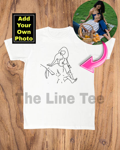 TheLineTee™ Personalized Line Art Premium Unisex T-Shirt