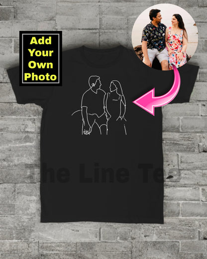 TheLineTee™ Personalized Line Art Premium Unisex T-Shirt