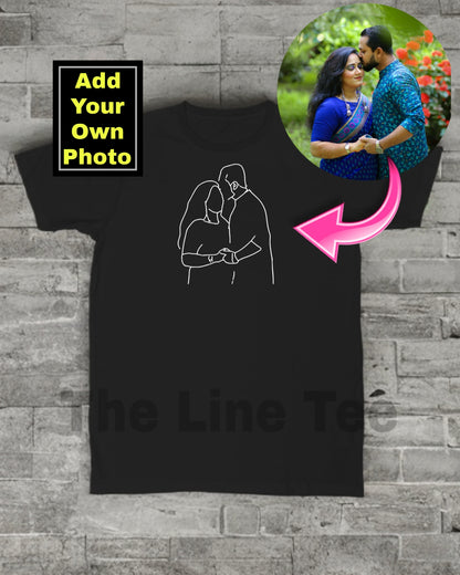 TheLineTee™ Personalized Line Art Premium Unisex T-Shirt