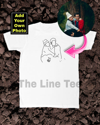 TheLineTee™ Personalized Line Art Premium Unisex T-Shirt