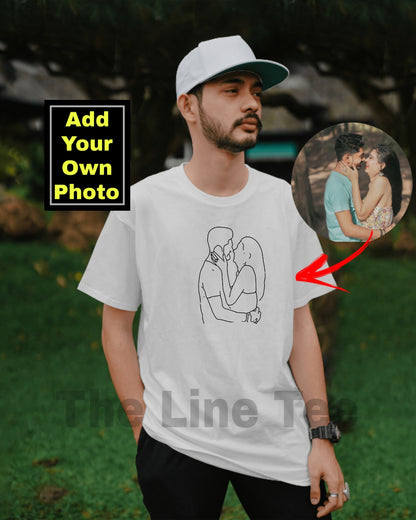 TheLineTee™ Personalized Line Art Premium Unisex T-Shirt